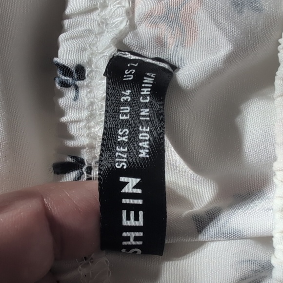 Shein Floral Strapless Mini Dress Size 2 - Picture 5 of 5